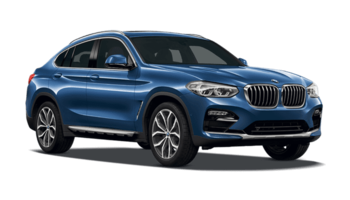 Blue BMW X4 as a company car for contractors