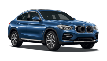 Blue BMW X4 as a company car for contractors