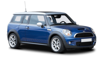 Blue Mini Clubman as a company car
