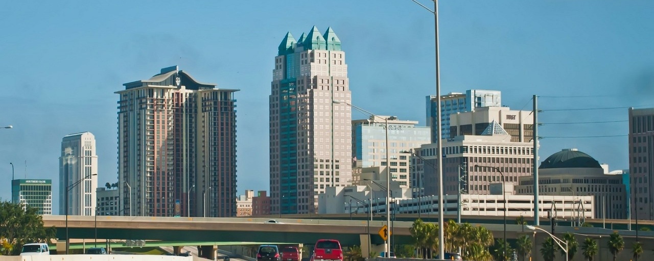 Orlando City financial district skyline