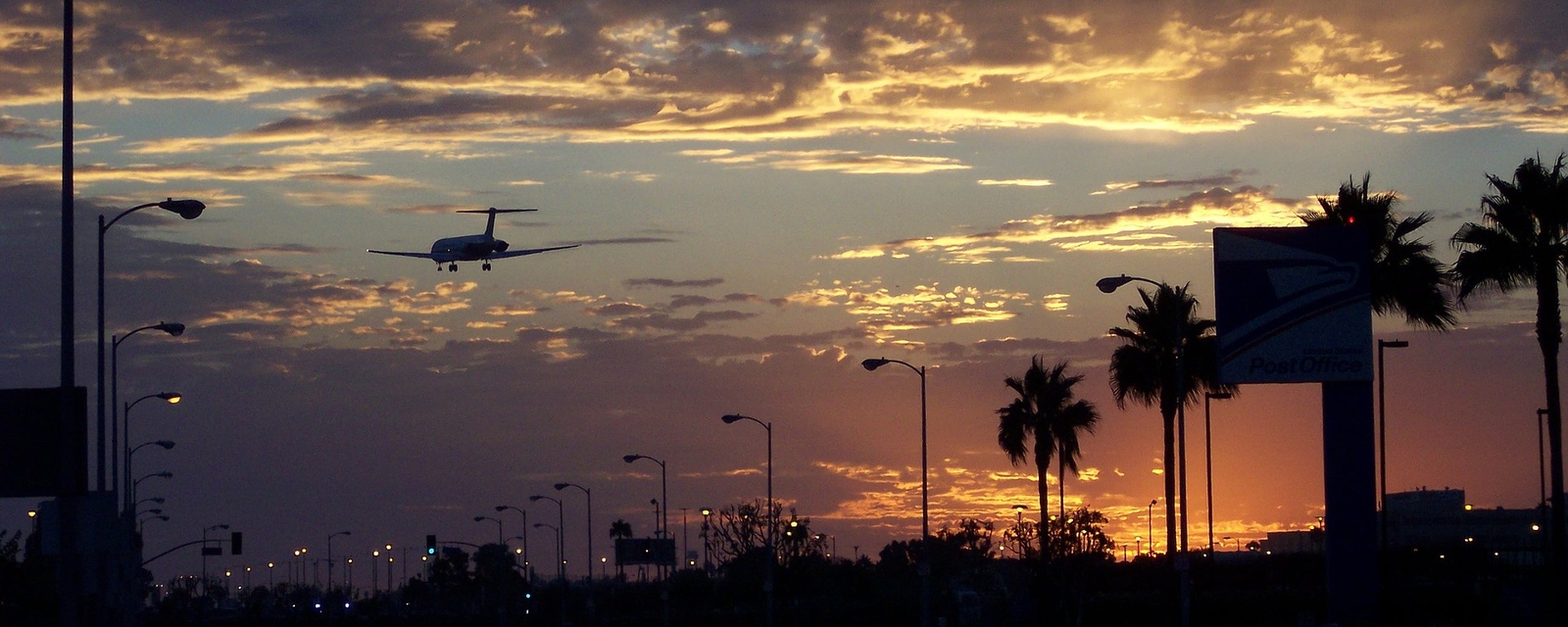 Los Angeles Airport sundown